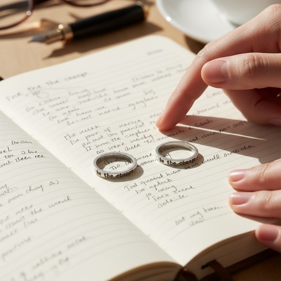 *NWT* be the change inspirational pewter style ring - Picture 1 of 5